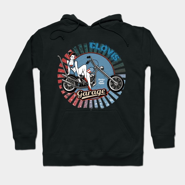 CLOVIS VINTAGE GARAGE Hoodie by ArthurDesign